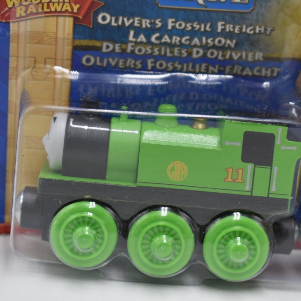 Tale of the Brave Oliver's Fossil Freight Dino Fossil Car Thomas & Friends Wood - Picture 4 of 12